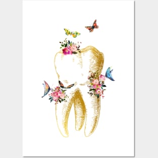 Human tooth Posters and Art